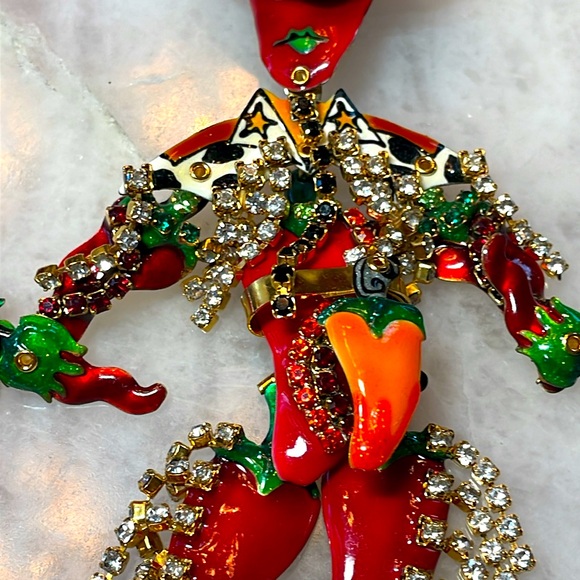 Lunch at the Ritz Spicy 🌶️ cowboy earrings - Picture 5 of 12